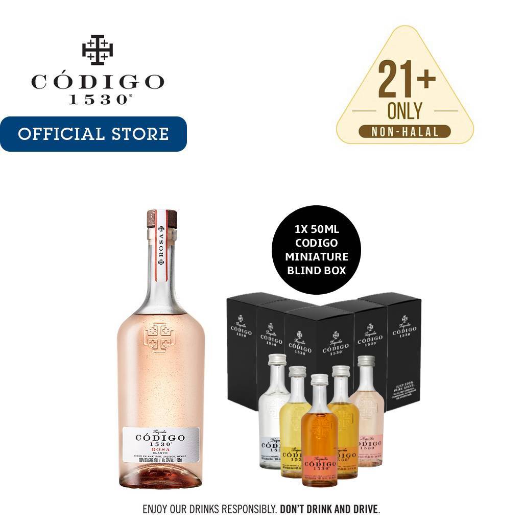 Codigo 1530 Rosa Blanco Mexico Tequila (750ml) | Shopee Malaysia