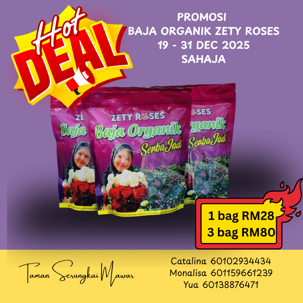 (READY STOCK) BAJA ORGANIK ZETY ROSES 1KG | Shopee Malaysia