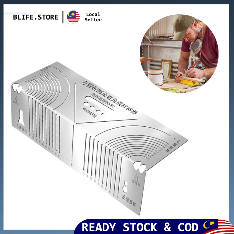 Marking Ruler Angle Ruler And Layout Guide Multi-Function Square Tube ...