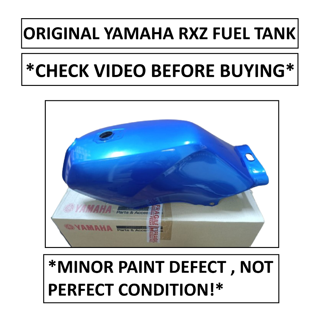 (CHAT WITH US BEFORE BUYING) ORIGINAL YAMAHA RXZ FUEL TANK BIRU SKALA ...