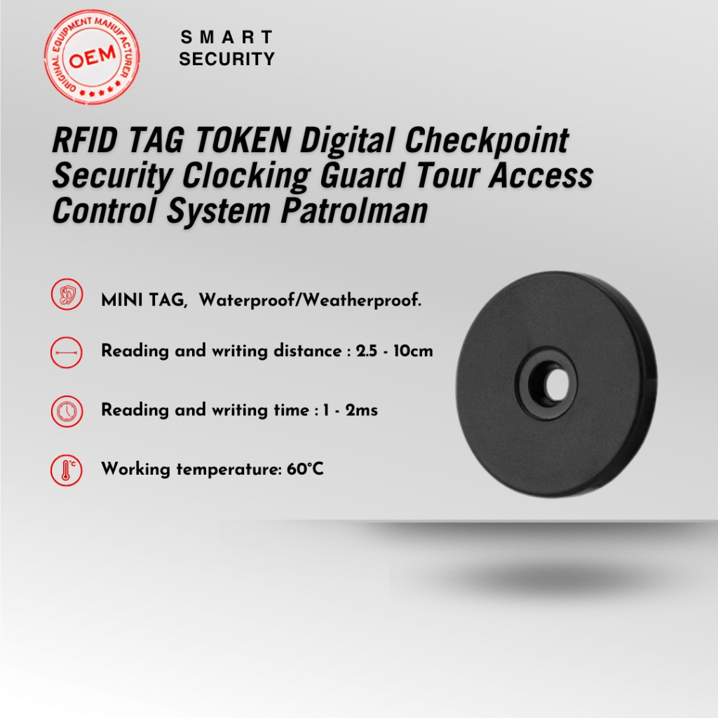 (10 pcs) RFID TAG TOKEN Digital Checkpoint RFID Tag 125kHz Security ...