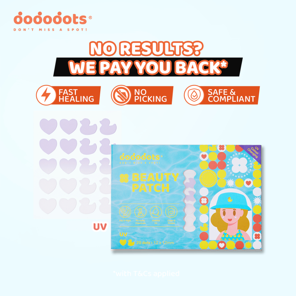 Dododots Pimple Patch - Color Changing UV | Fast Healing Waterproof ...