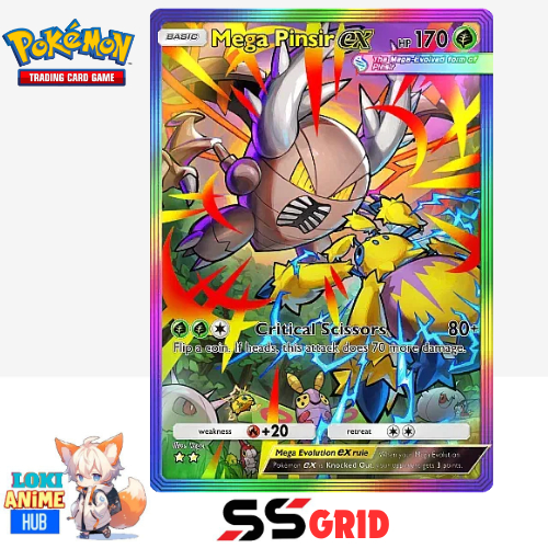 EN) Mega Pinsir ex Mega Rising #272 SAR SIR AA Art Rare physical Pokemon  Pocket Tcg Gred SS Grid card game tcg | Shopee Malaysia