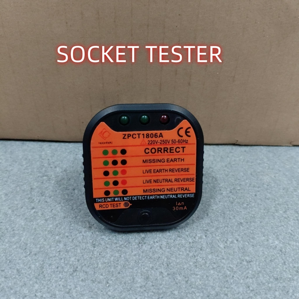 Socket Tester ZPCT1806A Circuit Polarity Check Voltage Plug Breaker ...