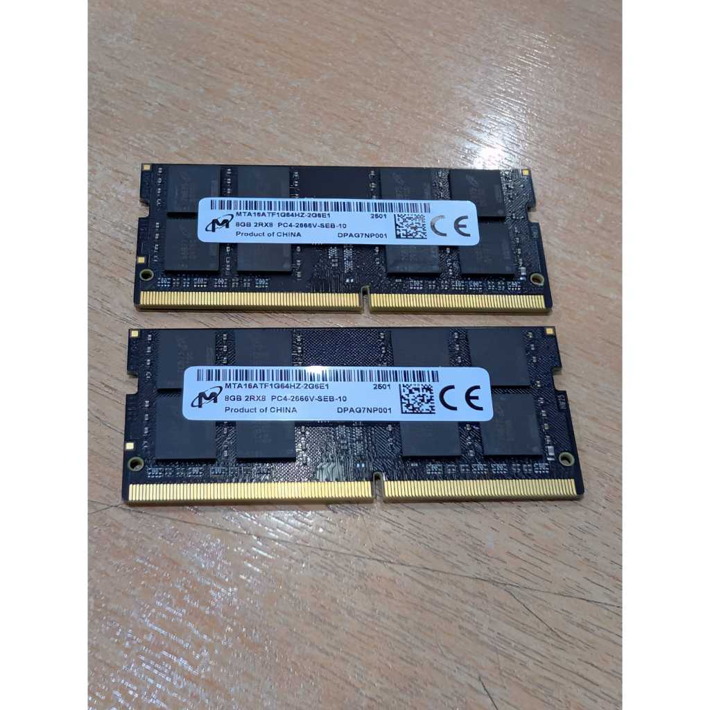 Micron 8GB DDR4 2666MHz CL19 1Rx8 260-Pin SoDIMM Laptop RAM (PC4-2666V ...