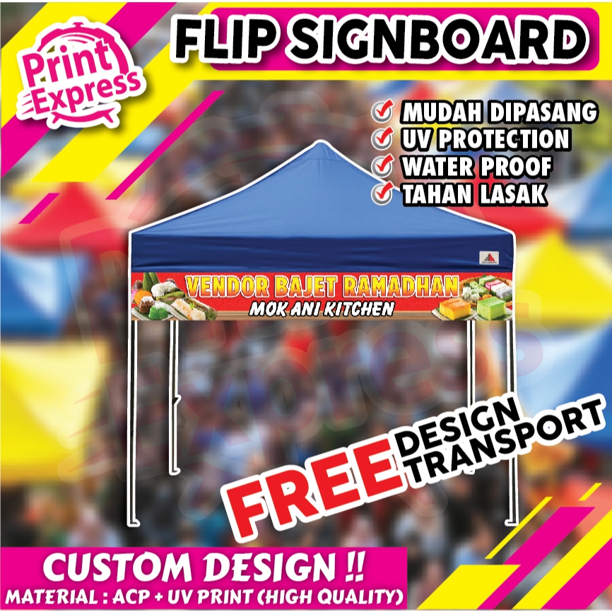 (Readystock) FLIP SIGNBOARD | Sesuai untuk Event FOOD FEST , FREE ...