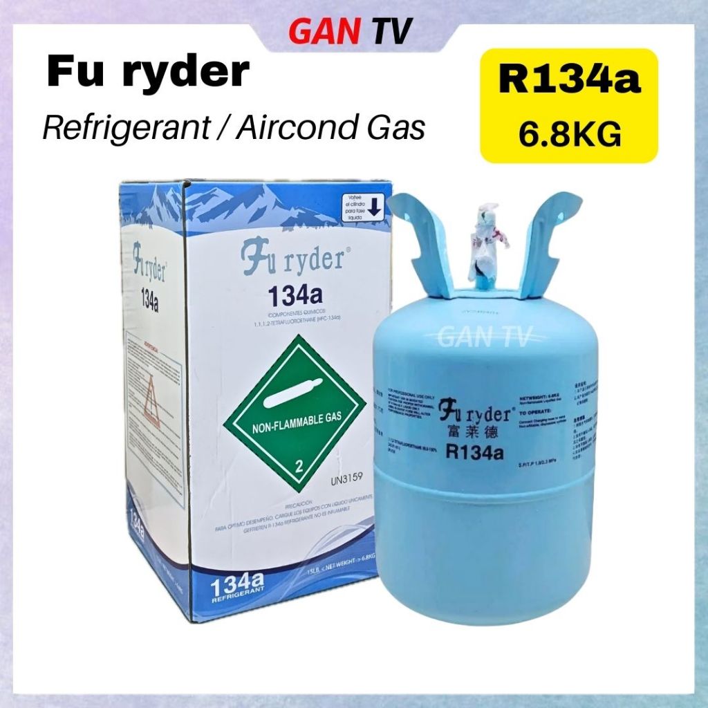 6.8KG Fu ryder R134A R134 R-134A Refrigerator Fridge Refrigerant/Car ...