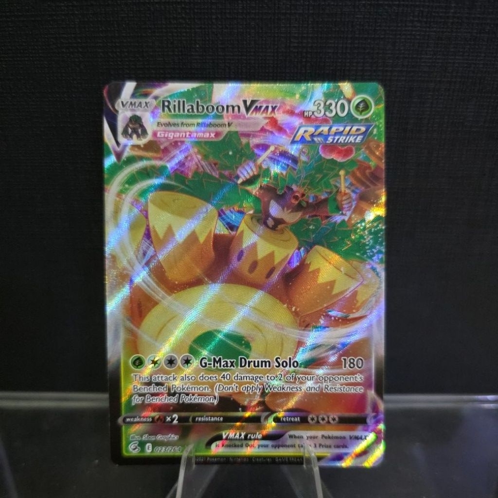 2021 Rillaboom VMax Card (Full Art Holo) | Shopee Malaysia