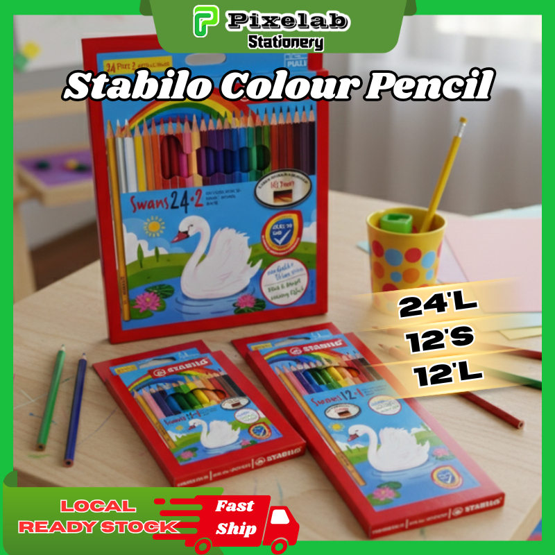 【Local Store】STABILO Colour Pencils Set – 24L / 12L / 12S | High ...