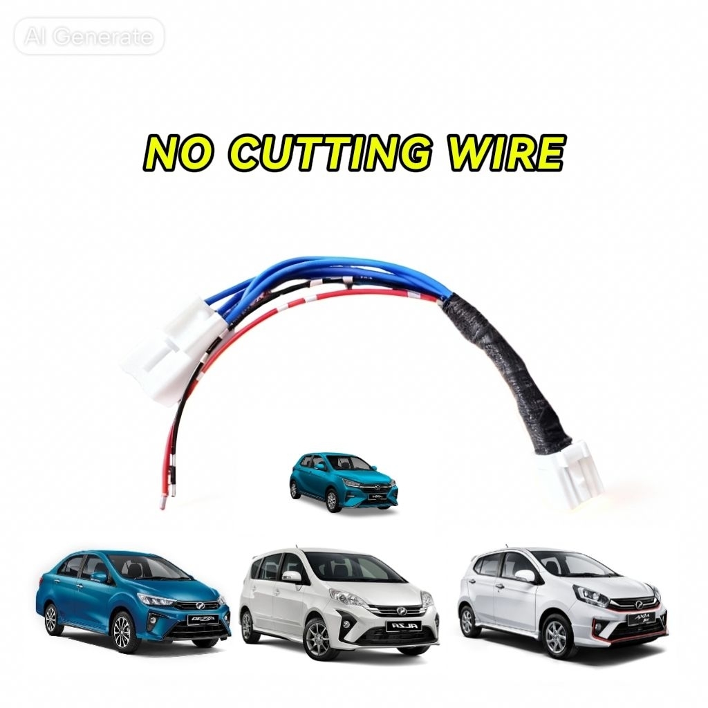 Reverse camera cable wire harness for Bezza Axia wayar reverse camera ...