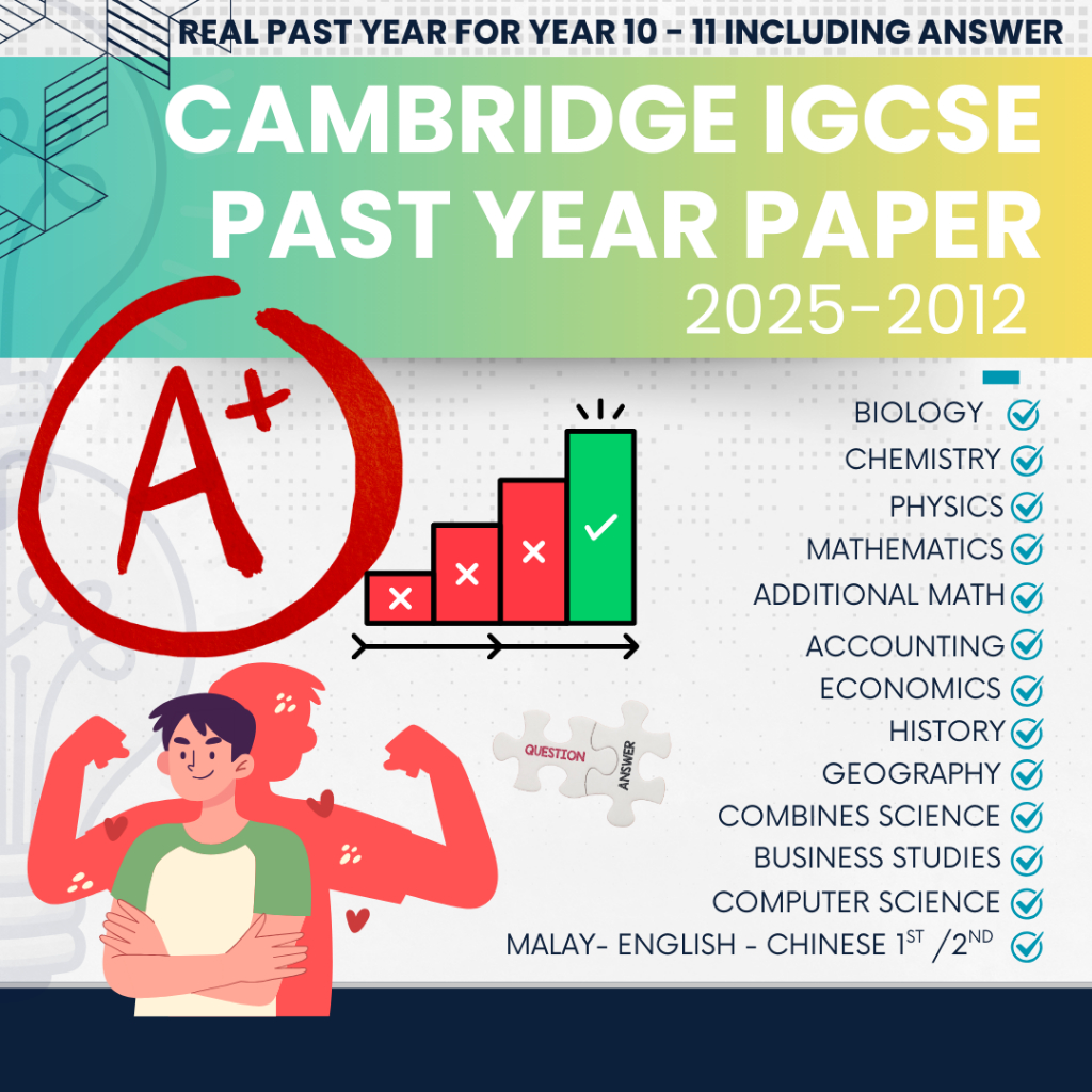 REAL PAST YEAR EXAM PAPERS 2025 - 2012 Cambridge IGCSE Year 10 to 11 ...