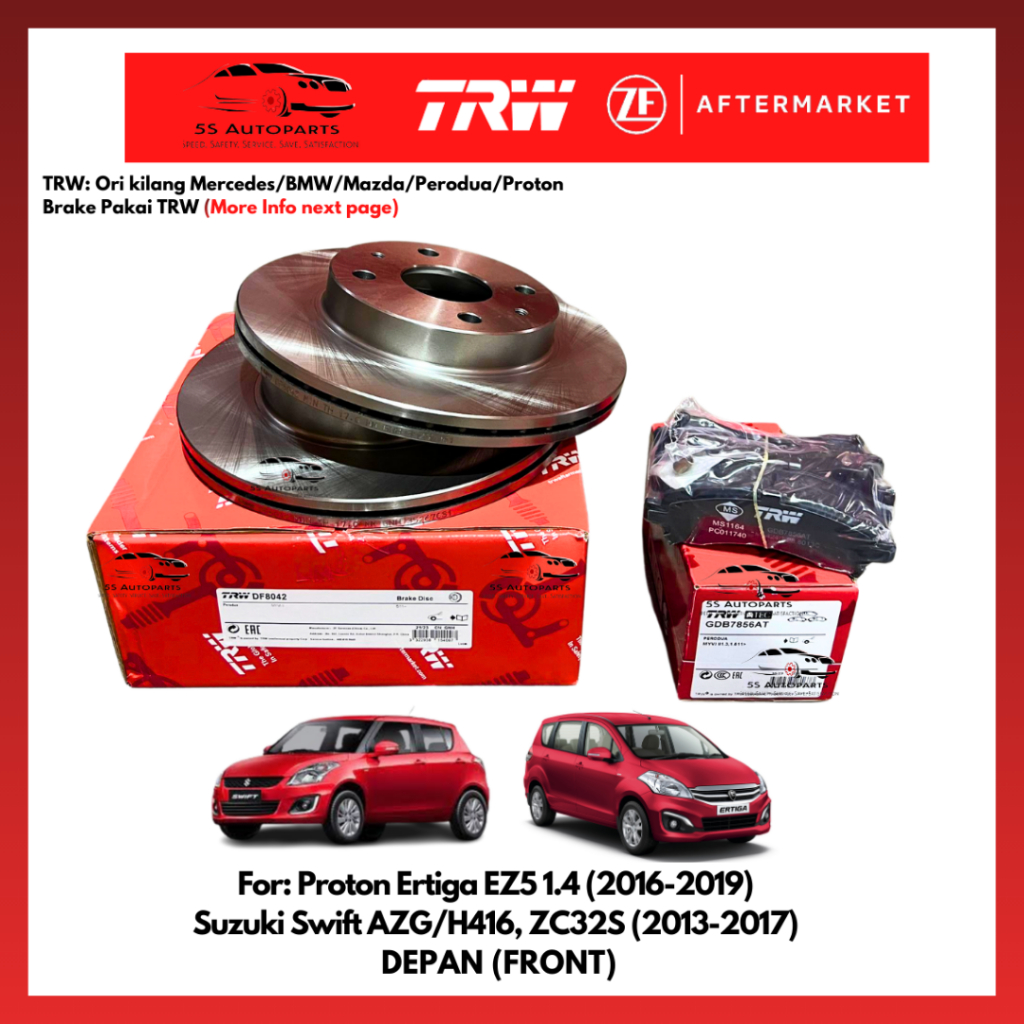 TRW Proton Ertiga (16'-19'), Suzuki Swift AZF414 1.4 (13'-17') 272MM 5 ...