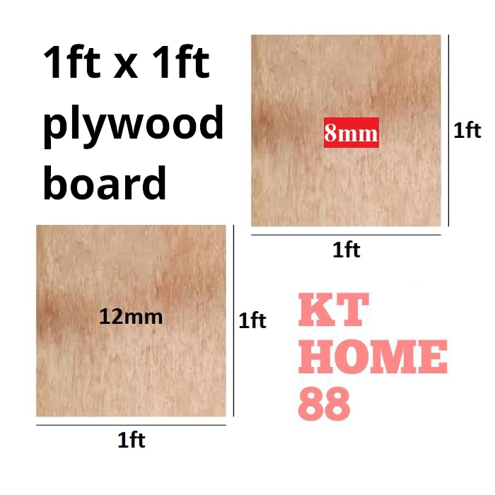 [1ft x 1ft] Papan Plywood / Solid Plywood (8mm /12mm) | Shopee Malaysia