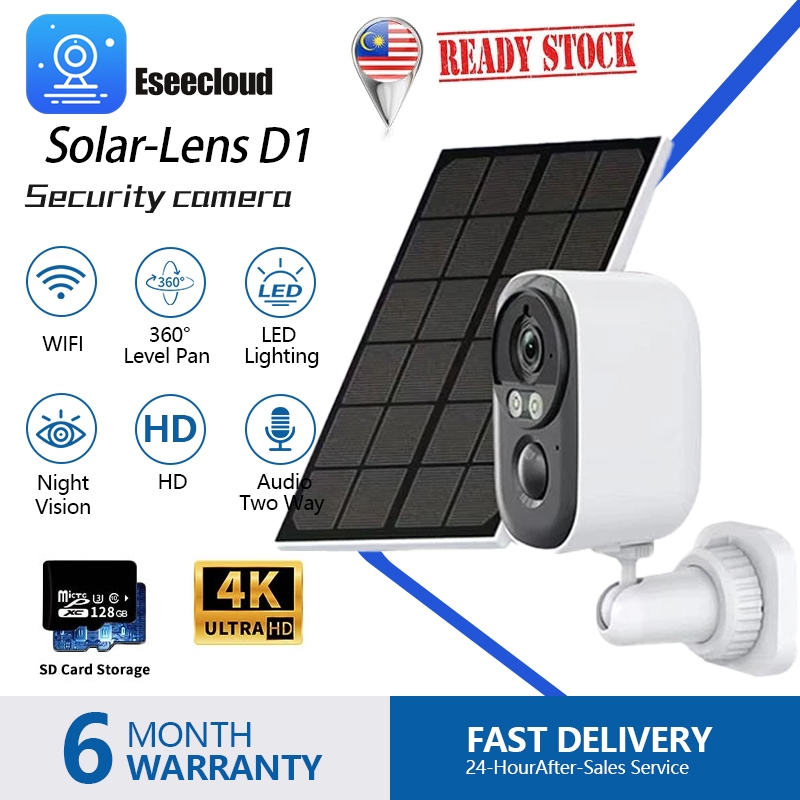 🔥NEW🔥 Eseecloud BUY 1 TAKE 1 8MP 4K HD WiFi Solar Battery Powered CCTV ...