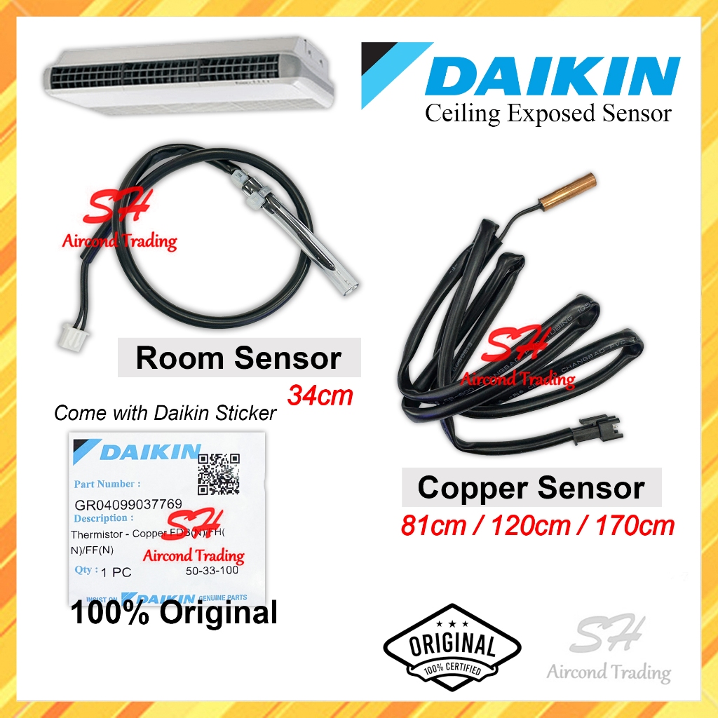 [ORIGINAL] DAIKIN Ceiling Exposed Copper Sensor / Room Sensor / Coil ...