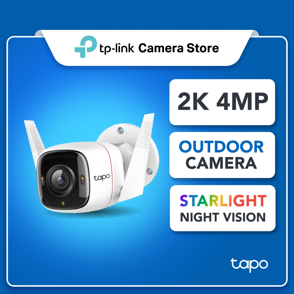 TP-Link Tapo C320WS Outdoor CCTV – 2K QHD, Full-Color Night Vision, AI ...