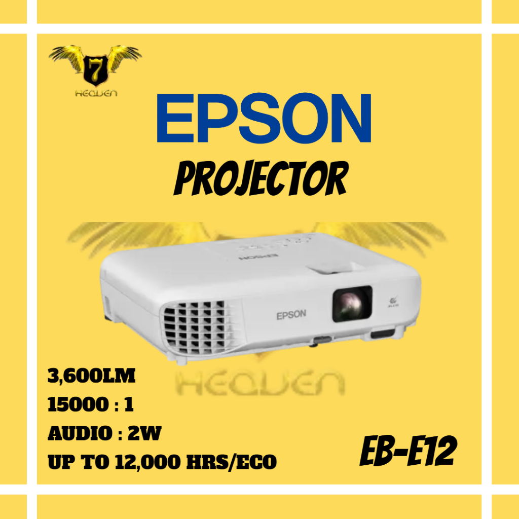 EPSON EB-E12 XGA 3LCD 3,600 LUMENS PROJECTOR | Shopee Malaysia