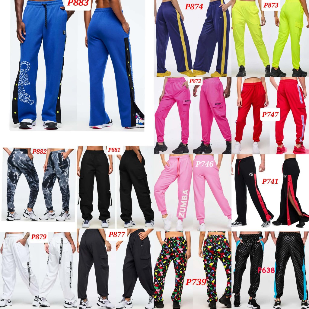 Zumba Forever Track Pants P638 P736 P742 P741 P739 P742 P745 P747 P746 ...