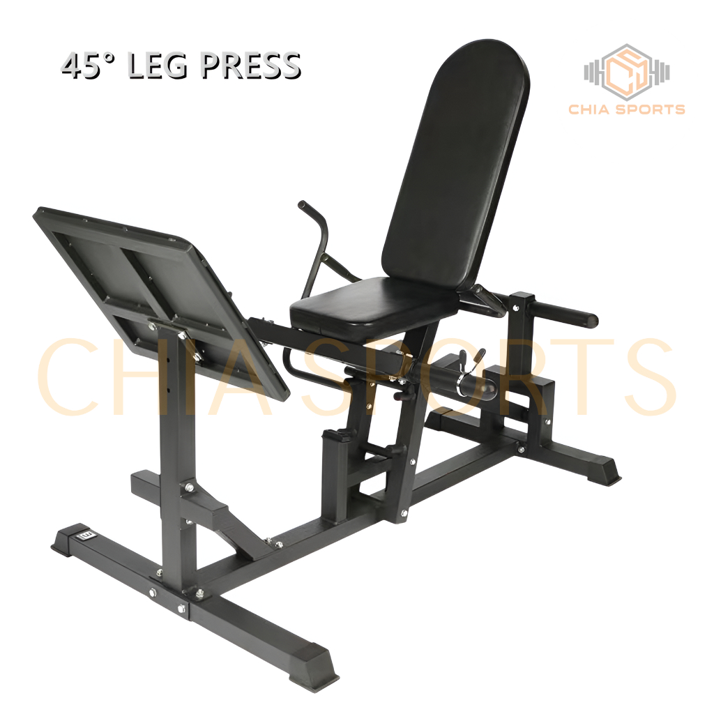 HOME USE 45° SEATED LEG PRESS MACHINE LOWER BACK SUPPORT LEG THIGH CALF ...