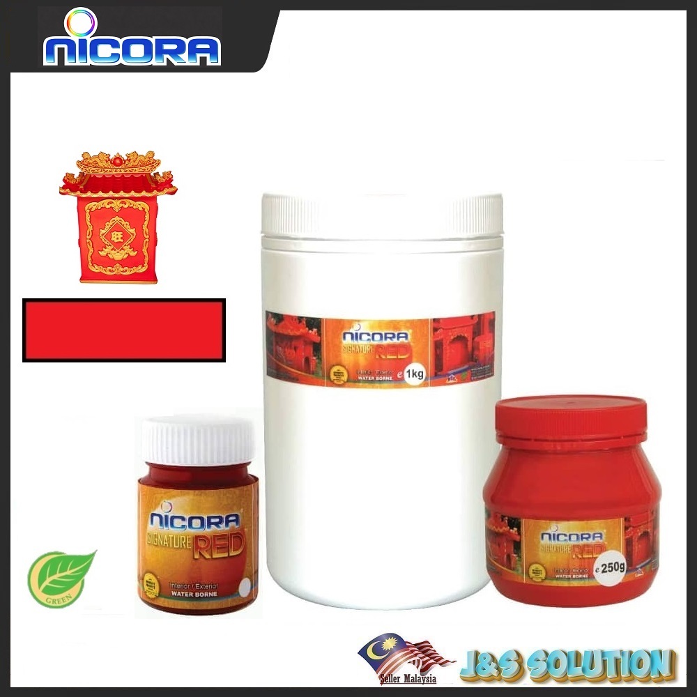 NICORA Signature Red ( Water Borne ) 30g l 250g l 1kg | Shopee Malaysia