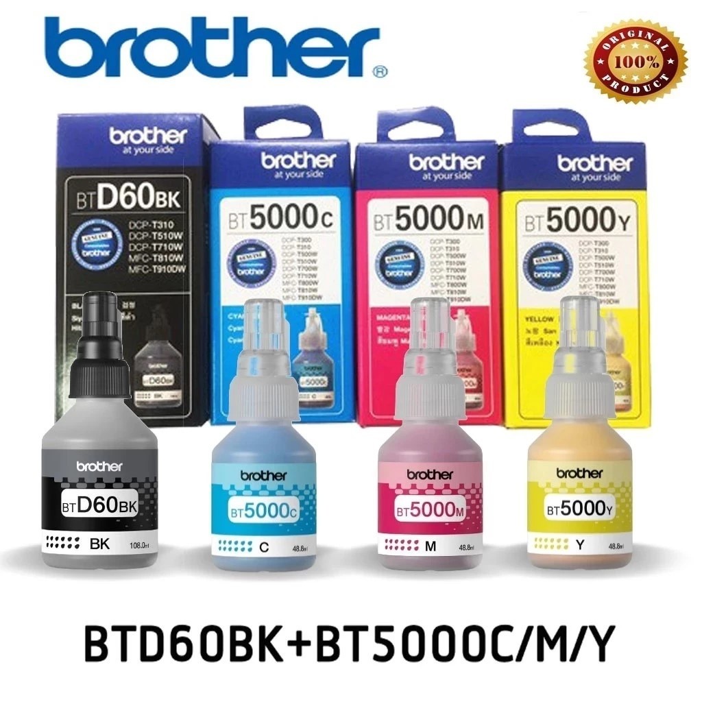Brother BTD60BK Ink Original T5000 Ink DCP-T426W T226 T520 T820DW T510 ...