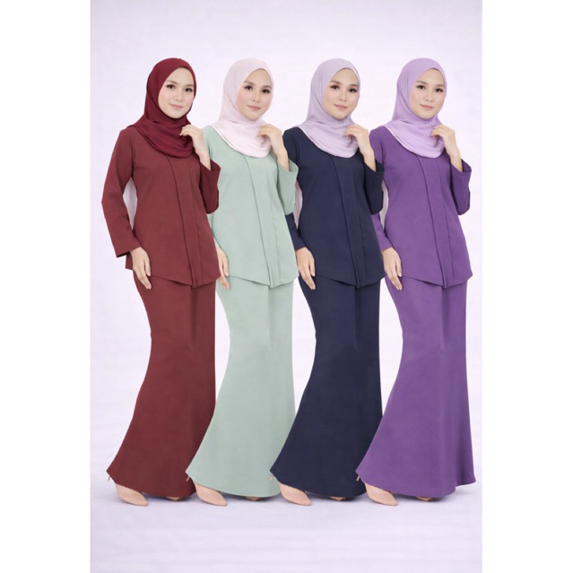 BAJU KEBAYA Moden CEY ITALIAN CREPE IRONLESS BAJU RAYA MUSLIMAH FASHION ...
