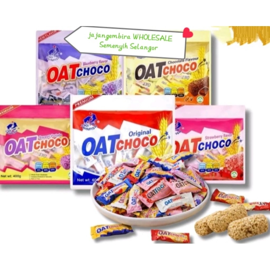 [400g/36pcs+-]*Oat Choco Original / Chocolate Twinfish Healthy Snack ...