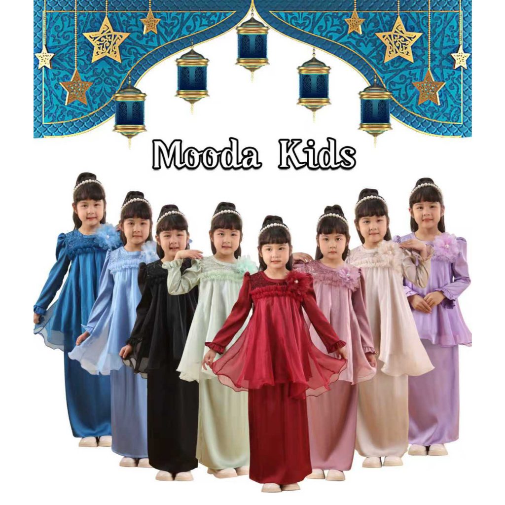 MOODA KIDS RAYA DESIGN 2026 FLOWY FOR GIRL (BAJU RAYA BUDAK PEREMPUAN ...
