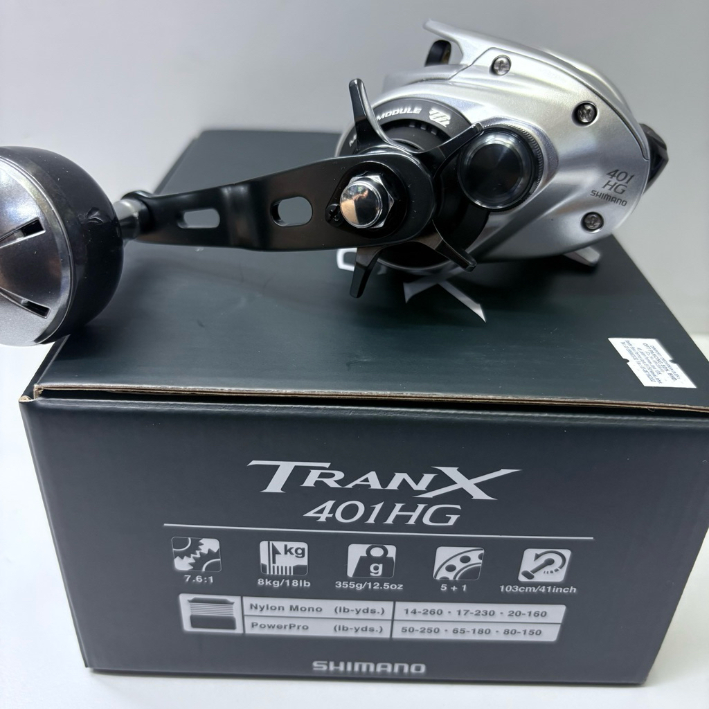 2026 Shimano TRANX 301B /Tranx 401 left handle baitcasting reel