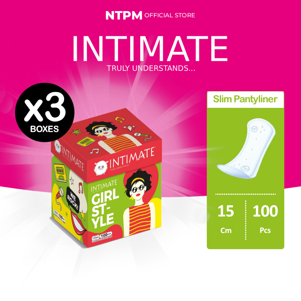 (P27) Intimate Slim Pantyliner (100'S) x 3 Boxes | Shopee Malaysia