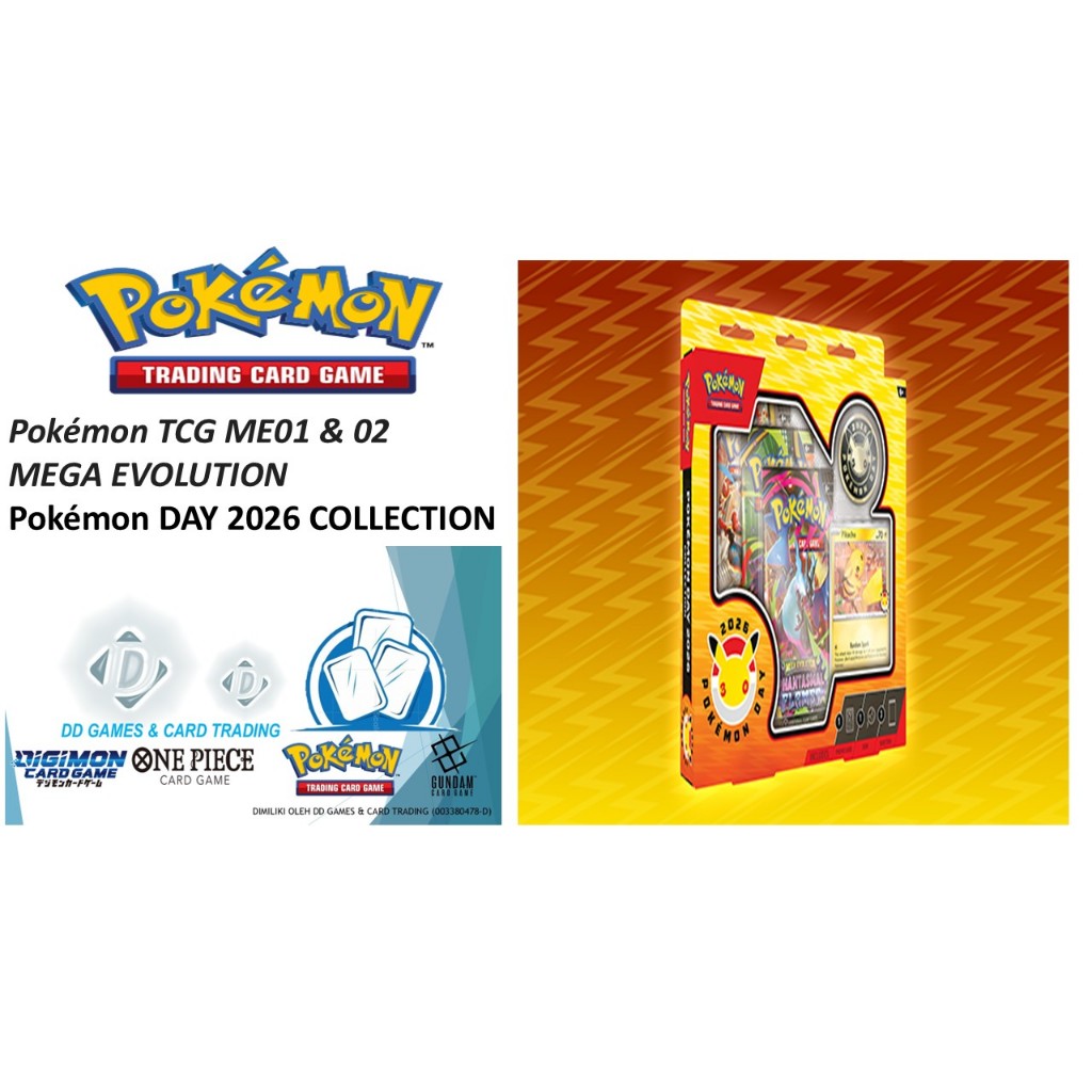Pokémon TCG: Mega Evolution ME 01 & ME 02 POKEMON DAY 2026 COLLECTION ...