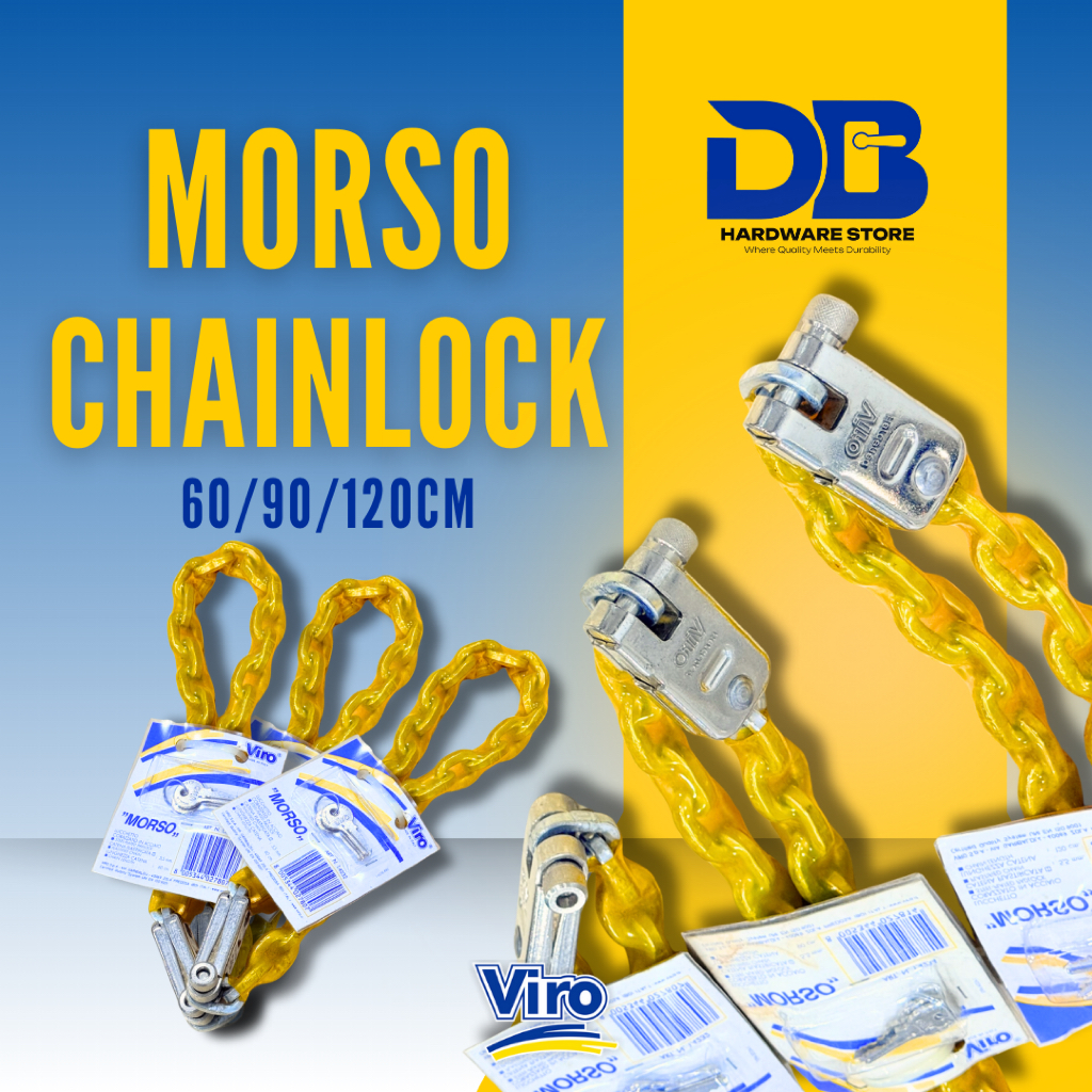 DB 100% Original VIRO MORSO CHAIN WITH PADLOCKS & WITHOUT PADLOCK 60CM ...