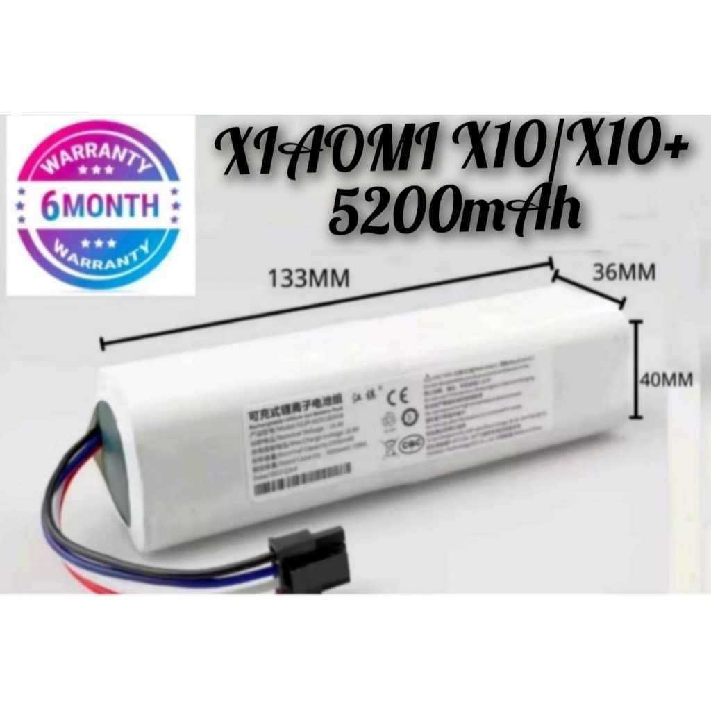 Batteria Sostitutiva 14.4V 6800mAh Per Robot Xiaomi X10+ Plus B101CN Omni 1S – Lunga Durata E Protezioni Integrate