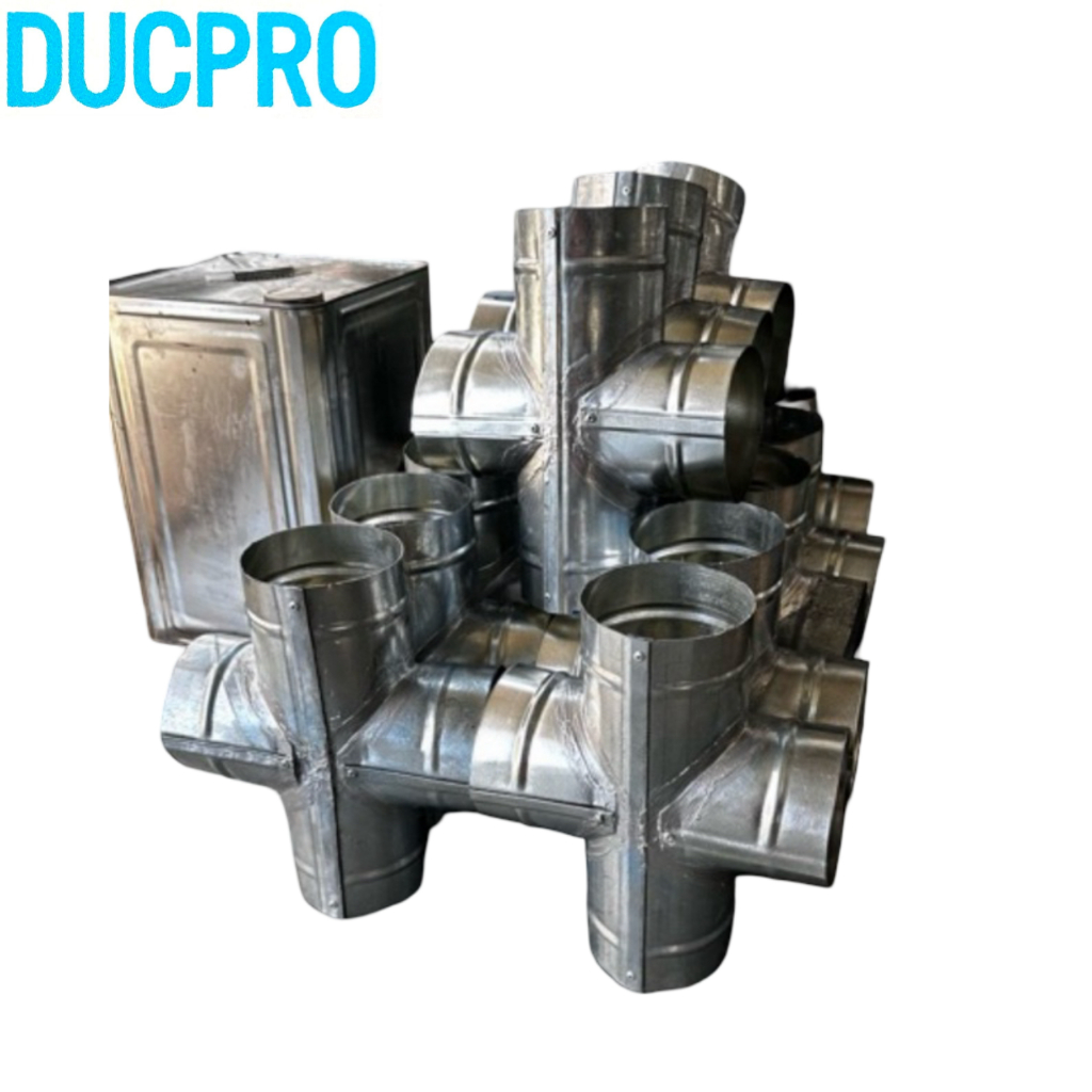 Ducpro Cross Tee - Round Duct Fourway | Shopee Malaysia