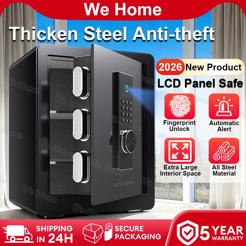 Premium Safety Box Fingerprint Digital Password Safe Box Home Office ...