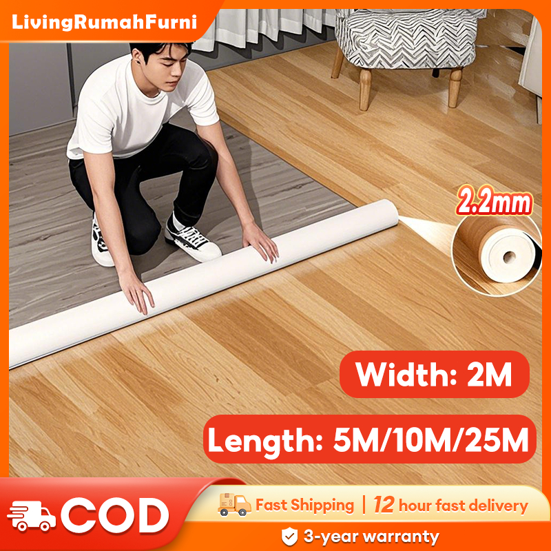 Tikar Getah Tebal Width: 2M Length:5-25M Vinyl Flooring Suitable For ...