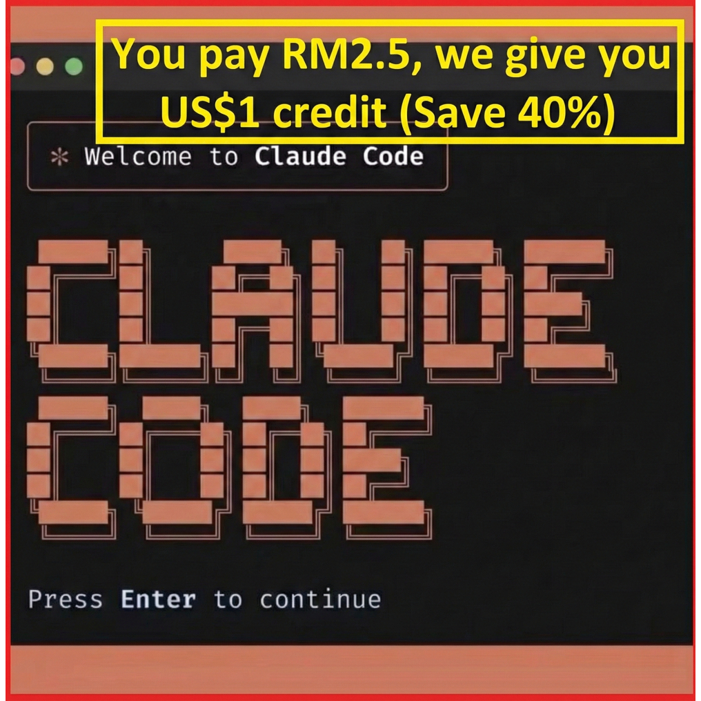 Claude Code with Claude API Access Credits | Shopee Malaysia