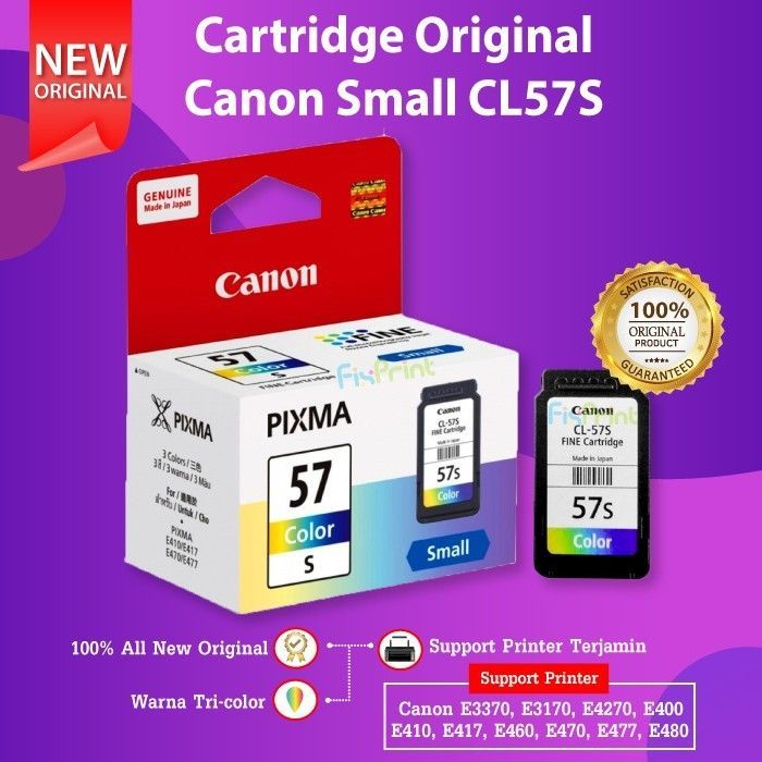 CANON CL57 CL57S PG47 INK CARTRIDGE FOR PRINTER E410 E470 E560 E3370 ...