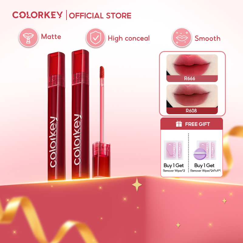 COLORKEY Airy High-Coverage Velvet Matte Lipstick (3g) super smooth ...