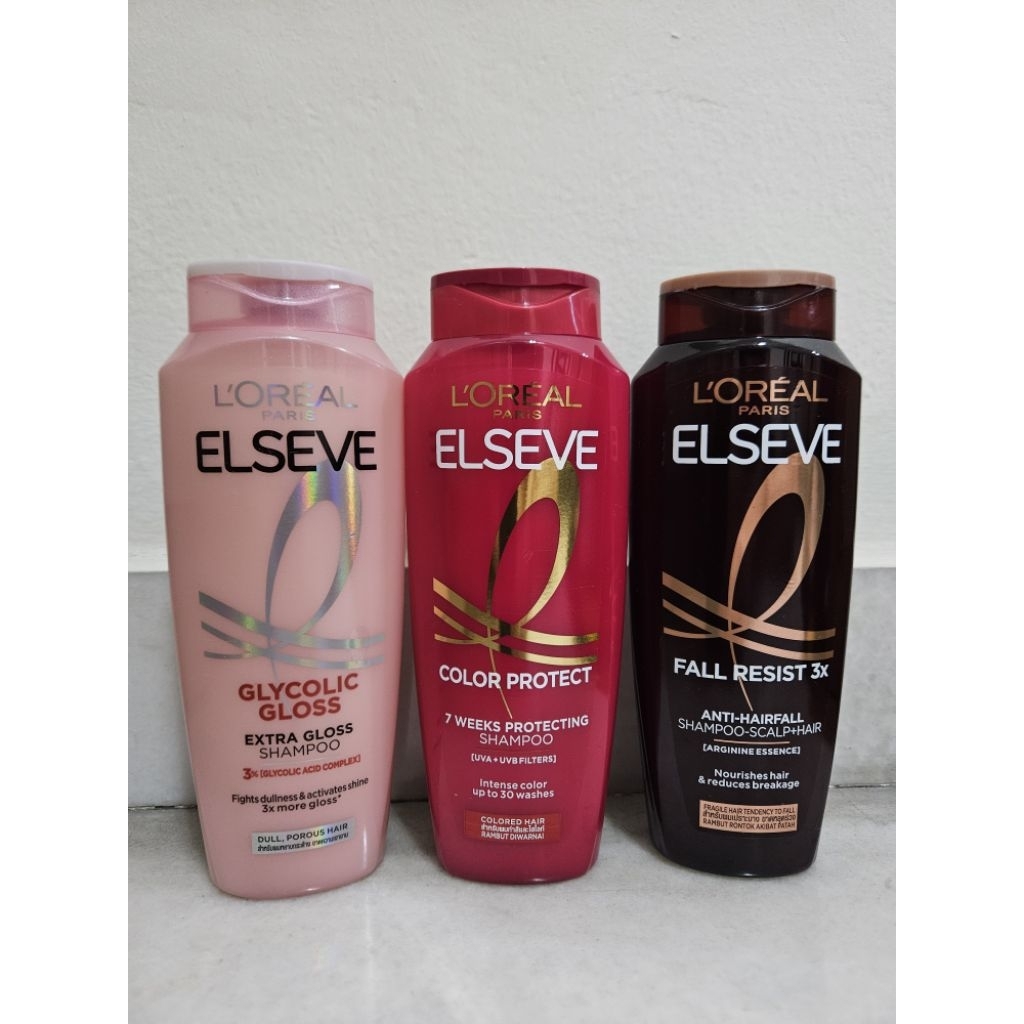 Loreal Elseve Colour Protect | Fall Resist 3x | Glycolic Gloss Shampoo ...