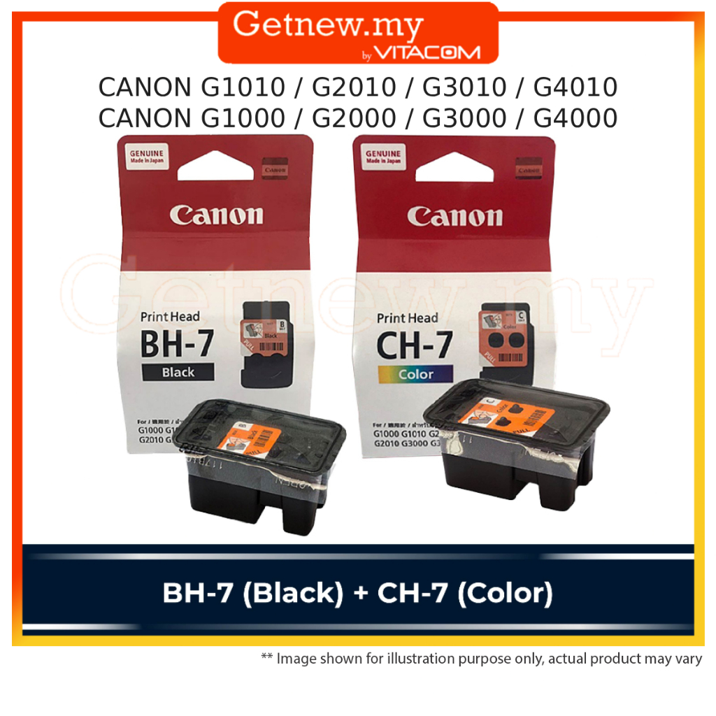 CANON BH7 CH7 BH-7 CH-7 PRINTHEAD INK CARTRIDGE G2010 G3010 G2000 G3000 ...