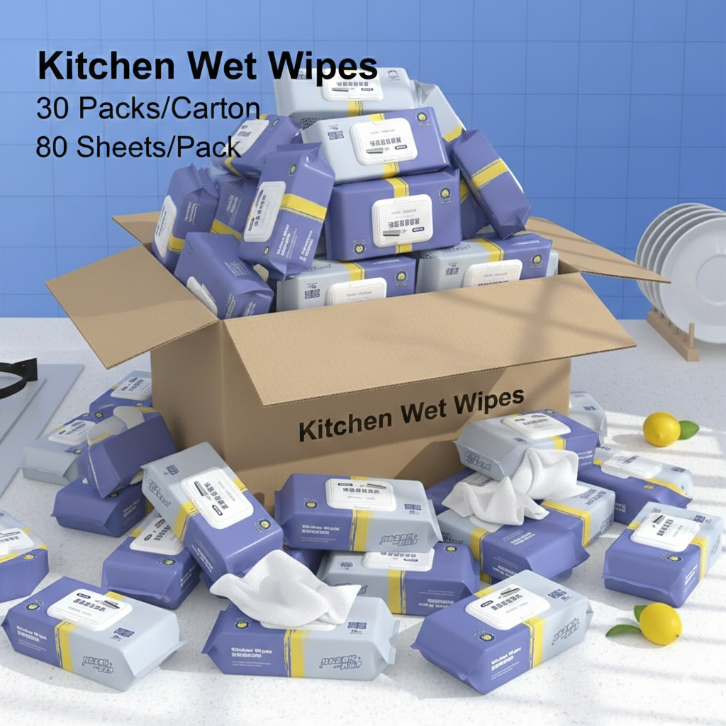 🍁Combo Deals🍁15/30 Packs(1 Box) Kitchen Wipes 80 Pcs Kitchen Wet Tissue ...