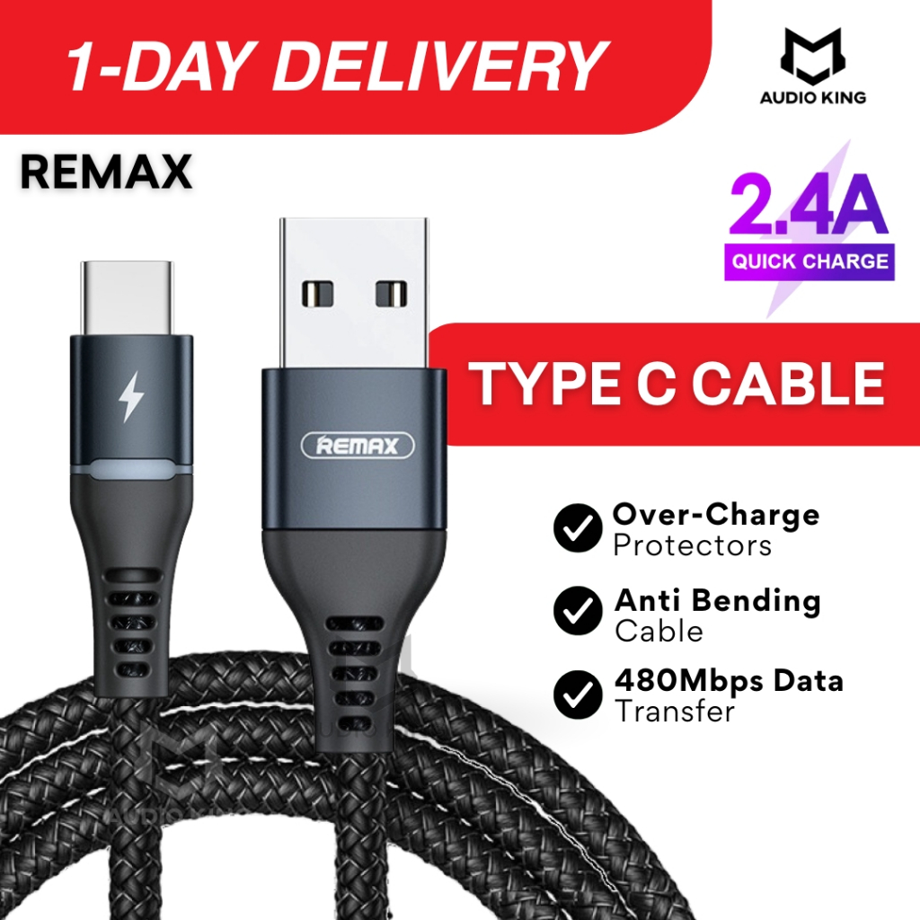 REMAX Cable Quick Charge Micro USB A To Type C 2.4A TypeC Wire Charger ...