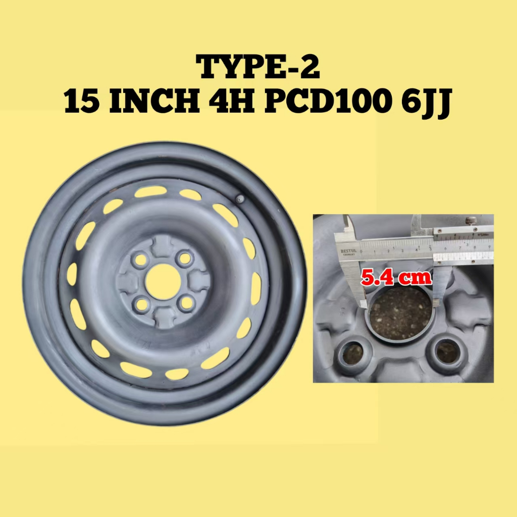 RIM BESI 15 INCH STEEL RIM TOYOTA / HONDA / NISSAN / PROTON / MAZDA ...