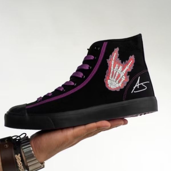 FK Adam John Limited Edition - Black High Cut New Wave (Canvas ...