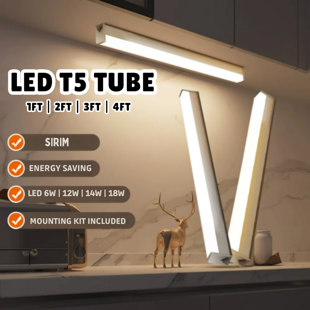 Imitos T5 LED Light Complete Set 1ft 2ft 3ft 4ft High Grade LED T5 Tube ...