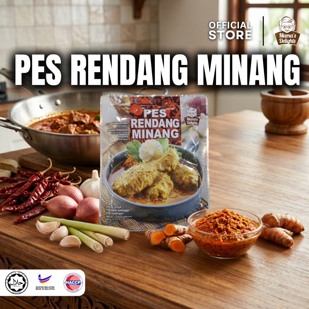 Mama's Delights [HALAL] Pes Rendang Minang - 100g (Paste) | Shopee Malaysia