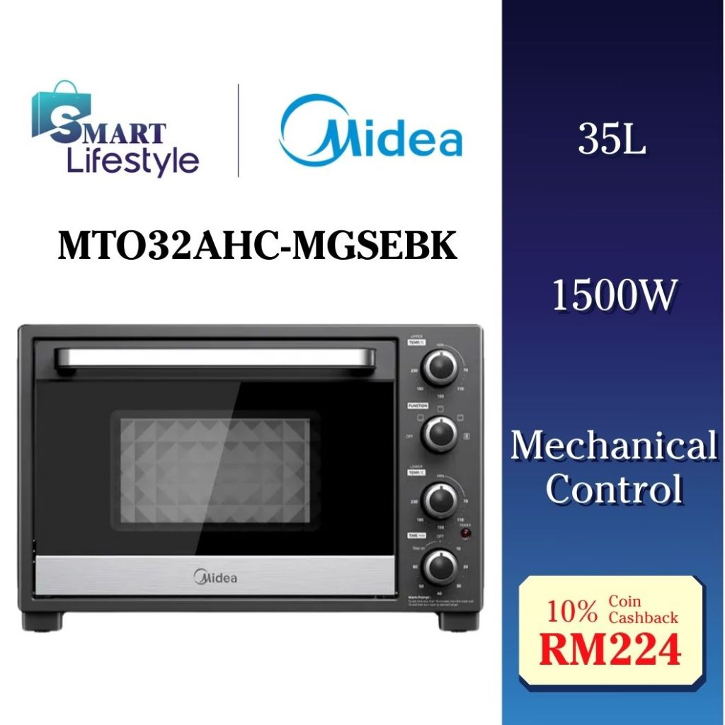 Midea Electronic Oven 35L (1500W) MTO32AHC-MGSEBK | Shopee Malaysia