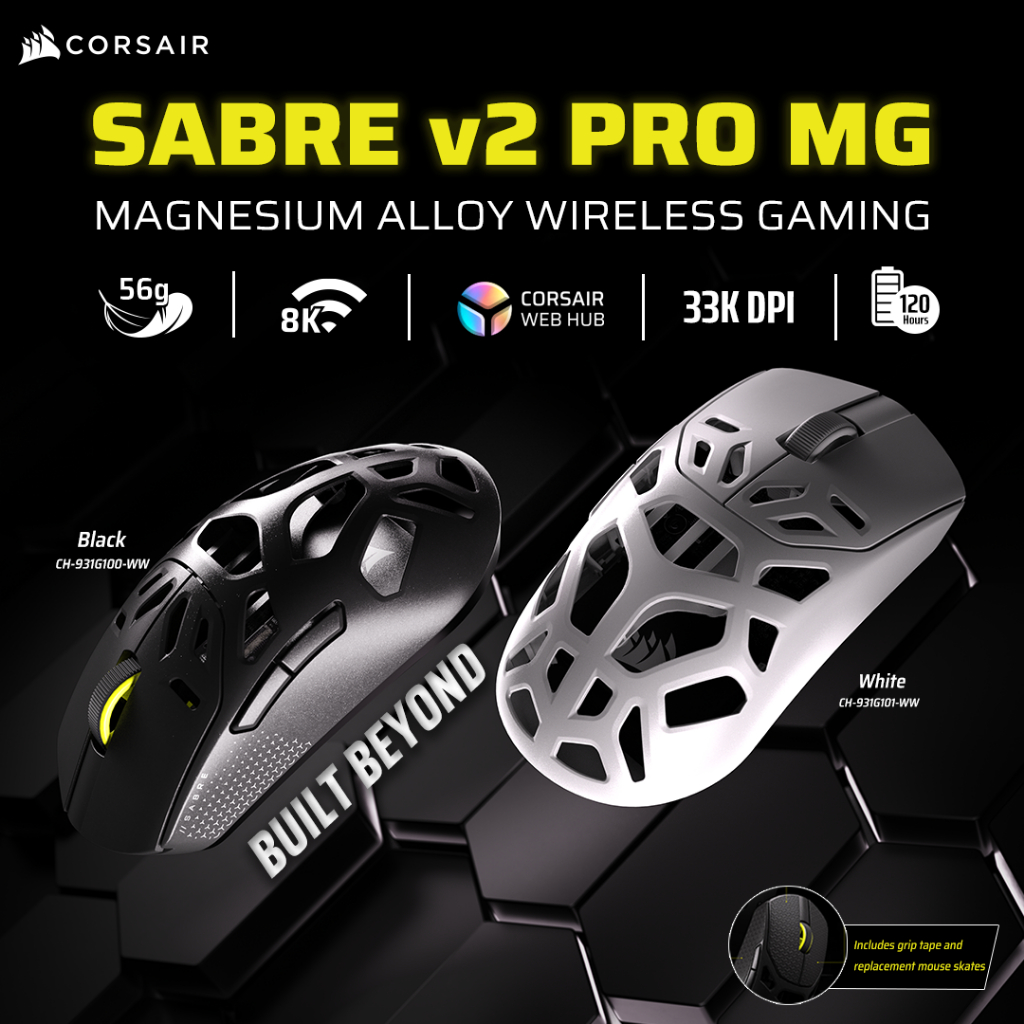 CORSAIR SABRE v2 PRO WIRELESS MAGNESIUM ALLOY Gaming Mouse | Shopee ...