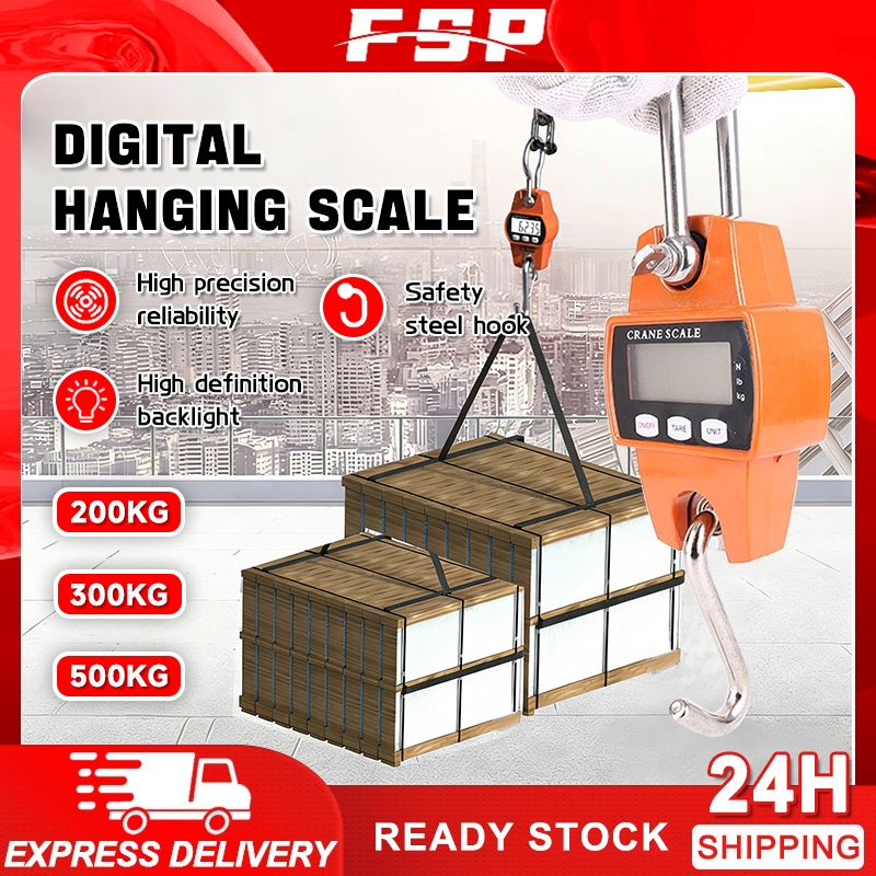 200Kg 300Kg 500Kg Hanging Scale Digital LCD Weight Measuring Tool ...